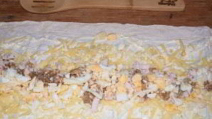 лаваш с курицей и яйцом