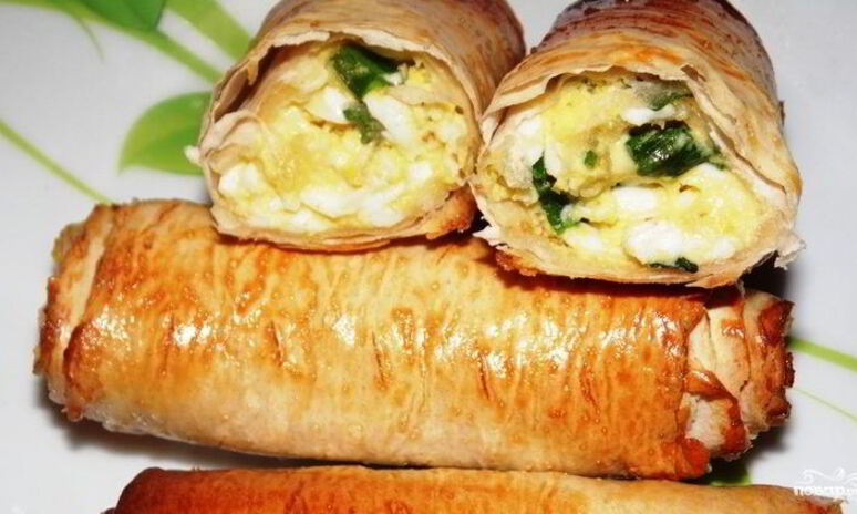 Рецепт лаваш с луком