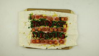 Лаваш с начинкой в духовке