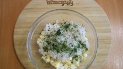 лаваш с рисом и яйцом