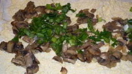 лаваш с шампиньонами