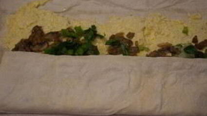 лаваш с шампиньонами