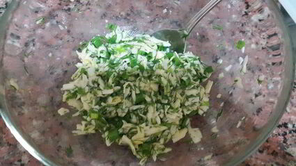 лаваш с сыром и зеленью