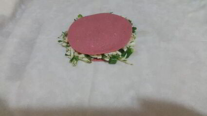 лаваш с сыром и зеленью