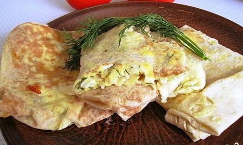 Рецепт лаваш с сыром на сковороде