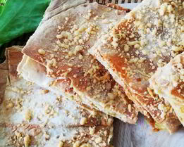 Лаваш с сыром, запеченный в духовке