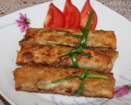 Лаваш с зеленым луком