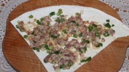 лаваш с зеленым луком