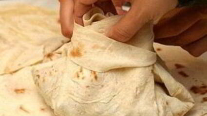 мясо в армянском лаваше