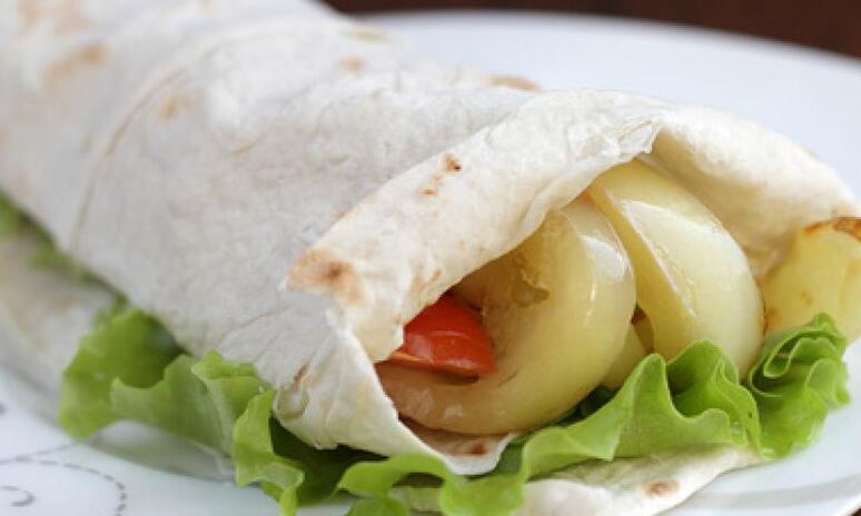 Рецепт печеные овощи в лаваше