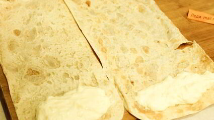 рулеты из лаваша с сыром