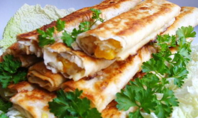 Рецепт трубочки из лаваша с начинкой