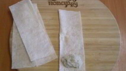 трубочки из лаваша, запеченные в духовке