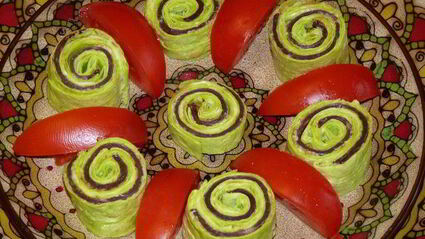 закуска из лаваша улитки