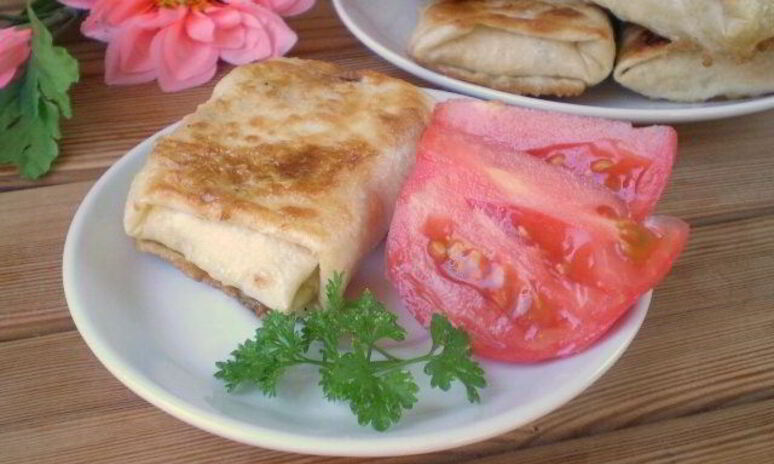 Рецепт жареный лаваш с начинкой
