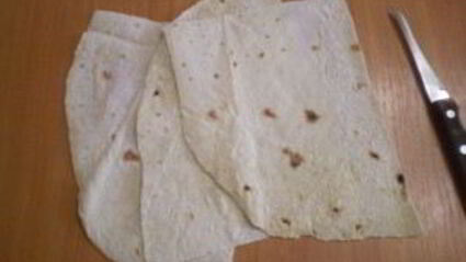 жареный лаваш с начинкой