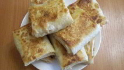 жареный лаваш с начинкой
