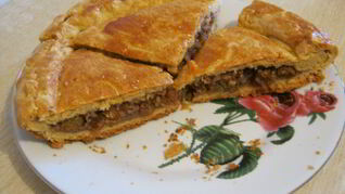 Ленивая пахлава с измельченными орехами