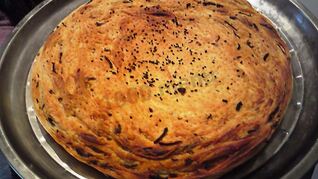 Фатыр лепешка с луком