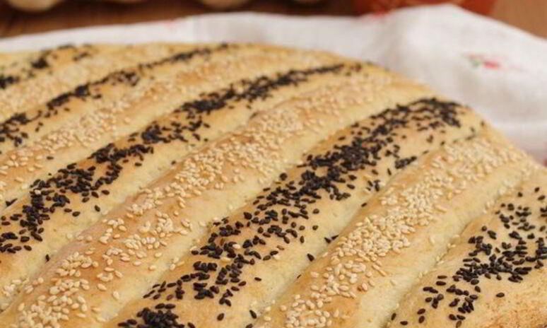 Рецепт лепешка полосатая