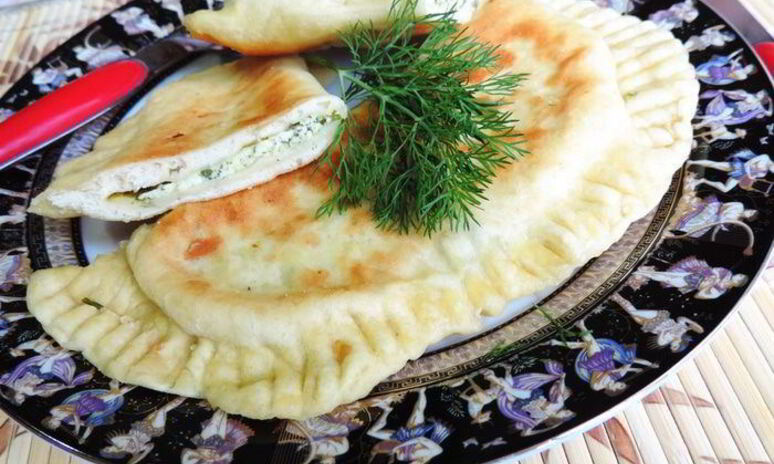 Рецепт лепешки на простокваше весенние с творогом и зеленью