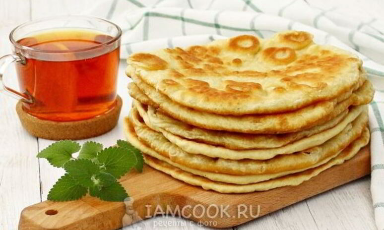 Рецепт лепешки на сметане на сковороде
