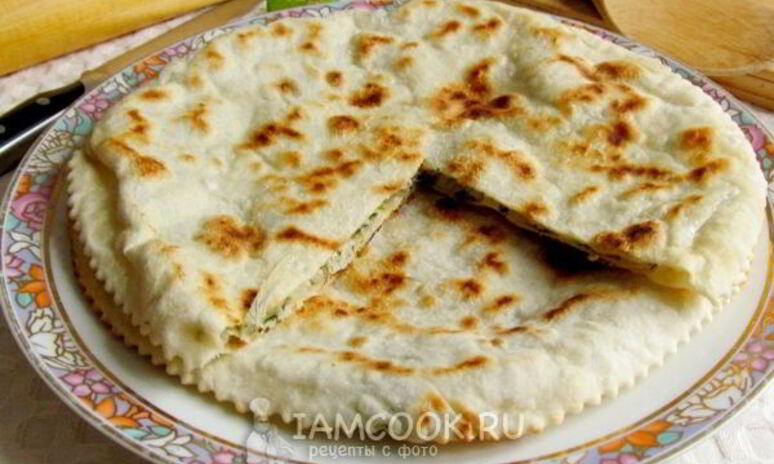 Рецепт лепешки с брынзой и зеленью