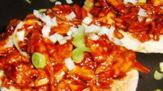 Лепешки с курицей по-азиатски