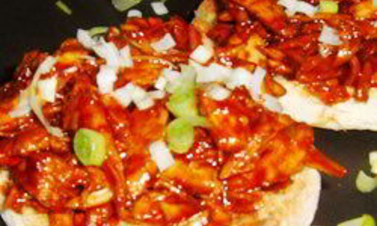 Рецепт лепешки с курицей по-азиатски