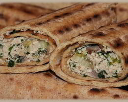 Лепешки с сыром тофу