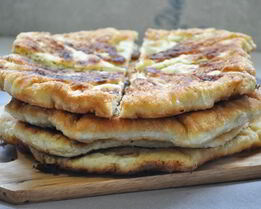 Лепешки с творогом и укропом