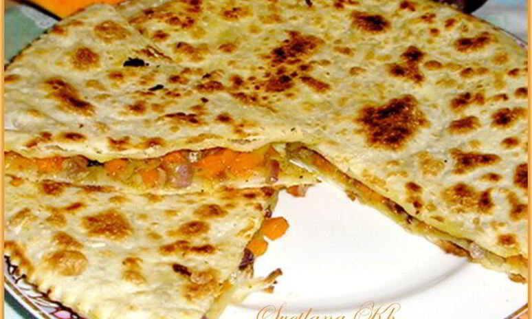 Рецепт лепешки с тыквой