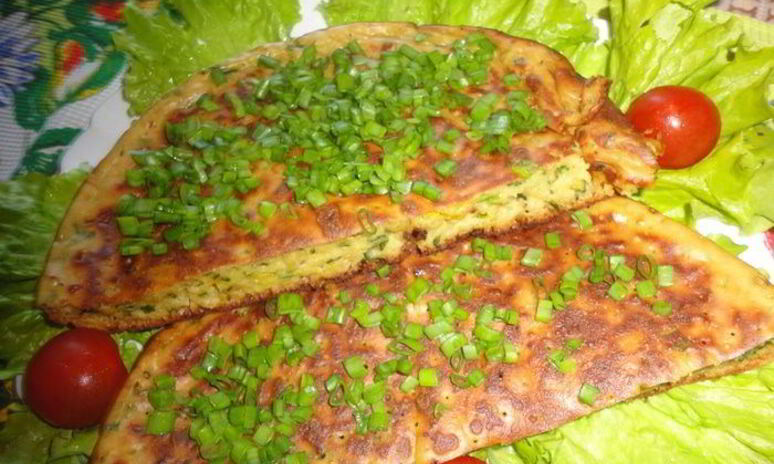 Рецепт луковая лепешка