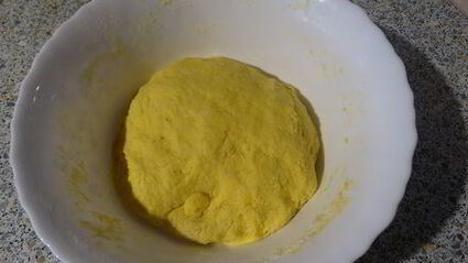 манные лепёшки с куркумой