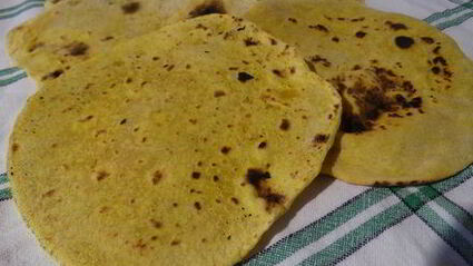 манные лепёшки с куркумой