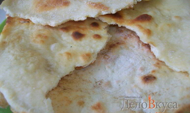 Рецепт пресная лепешка на кислом молоке