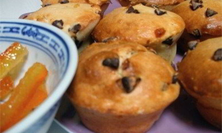 Рецепт апельсиновые маффины с шоколадной крошкой