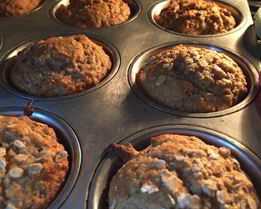 Банановые маффины из полбы