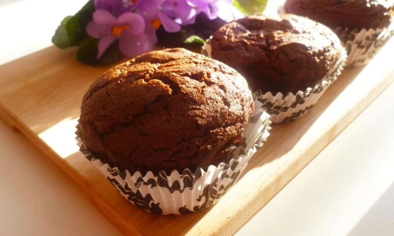 Рецепт брауни-маффины с орехами