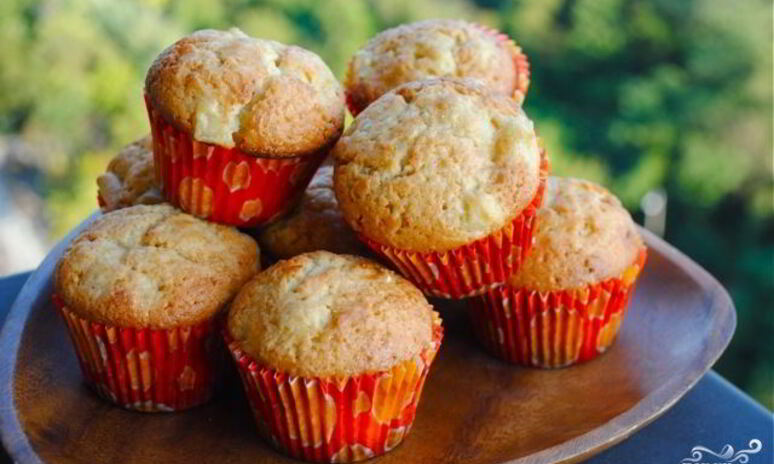 Рецепт имбирные маффины с яблоками