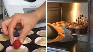 Клубничные маффины