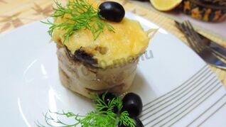 Куриные маффины с гречкой и грибами