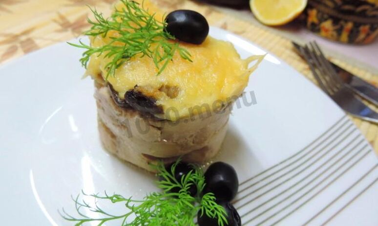 Рецепт куриные маффины с гречкой и грибами