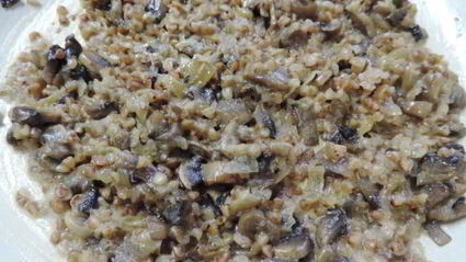 куриные маффины с гречкой и грибами