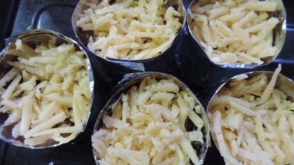 куриные маффины с гречкой и грибами