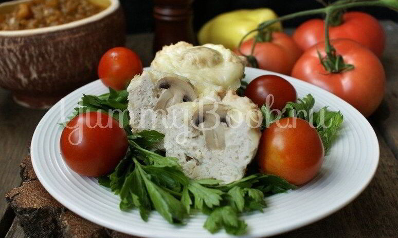 Рецепт куриные маффины с шампиньонами и моцареллой