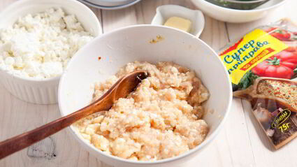 куриные маффины с творогом и брокколи