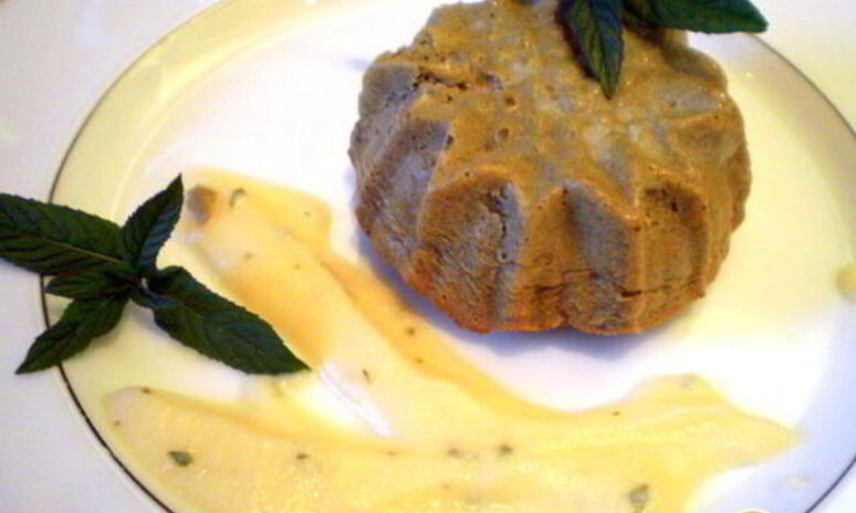 Рецепт маффины из печени с яблочно-мятным соусом