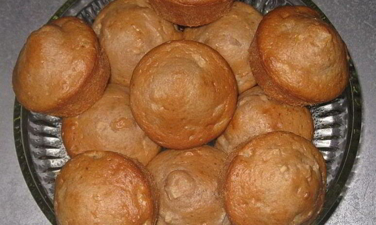 Рецепт маффины на кислом молоке с яблоками