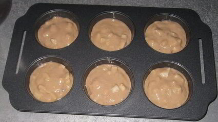 маффины на кислом молоке с яблоками